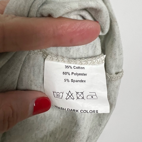 SheShow Women's Gray Free Bird Sleeveless Muscle T-Shirt Size Large - Picture 7 of 8